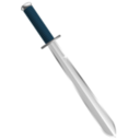 download Sword clipart image with 180 hue color