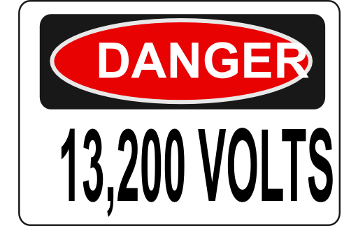 Danger 13 200 Volts Alt 1