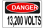 Danger 13 200 Volts Alt 1