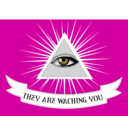 download They Are Watching You clipart image with 315 hue color