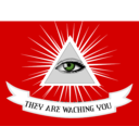 download They Are Watching You clipart image with 0 hue color