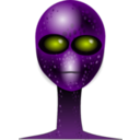 download Alien Face clipart image with 45 hue color