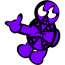 download Spider Human clipart image with 270 hue color