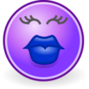 download Tango Face Kiss clipart image with 225 hue color