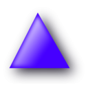 download Orange Triangle clipart image with 225 hue color