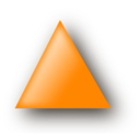 download Orange Triangle clipart image with 0 hue color