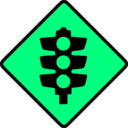 download Caution Traffic Lights clipart image with 90 hue color