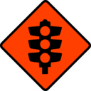 download Caution Traffic Lights clipart image with 315 hue color