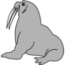 download Seal clipart image with 180 hue color