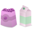 download Milk Cookies clipart image with 270 hue color