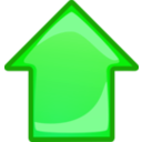 download Arrow Orange Up clipart image with 90 hue color