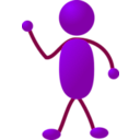 download Stickman clipart image with 90 hue color