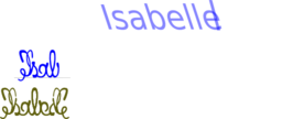 Ambigramme Isabelle