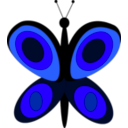 download Little Butterfly clipart image with 225 hue color