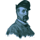 download Portrait Of A Man clipart image with 180 hue color