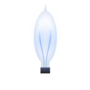 download Old Light Bulb clipart image with 180 hue color