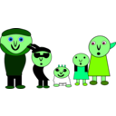 download The Family clipart image with 90 hue color