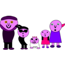download The Family clipart image with 270 hue color