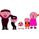 download The Family clipart image with 315 hue color