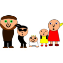 download The Family clipart image with 0 hue color