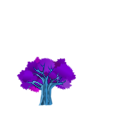 download Tree clipart image with 180 hue color