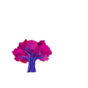 download Tree clipart image with 225 hue color