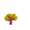 download Tree clipart image with 315 hue color