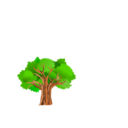 download Tree clipart image with 0 hue color