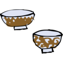 download Chawan clipart image with 180 hue color