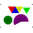 Nets Of Cone Enveloped Tetrahedron