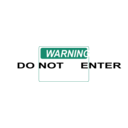 download Warning Do Not Enter Green clipart image with 45 hue color
