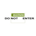 download Warning Do Not Enter Green clipart image with 315 hue color
