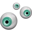 download Eyes clipart image with 315 hue color