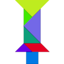 download Tangram clipart image with 45 hue color