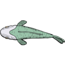 download Fish Top View clipart image with 45 hue color