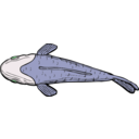 download Fish Top View clipart image with 135 hue color