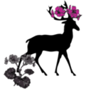 download Crowned Deer clipart image with 315 hue color