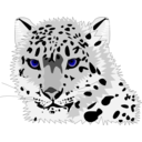 download Snow Leopard clipart image with 45 hue color