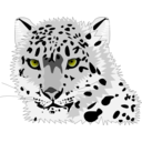 download Snow Leopard clipart image with 225 hue color