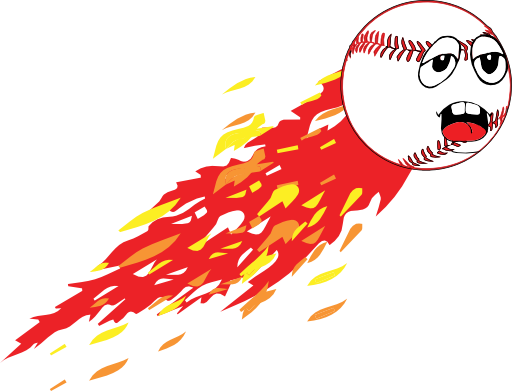 Baseball With Flame