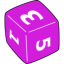 download Dice clipart image with 90 hue color