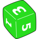 download Dice clipart image with 270 hue color