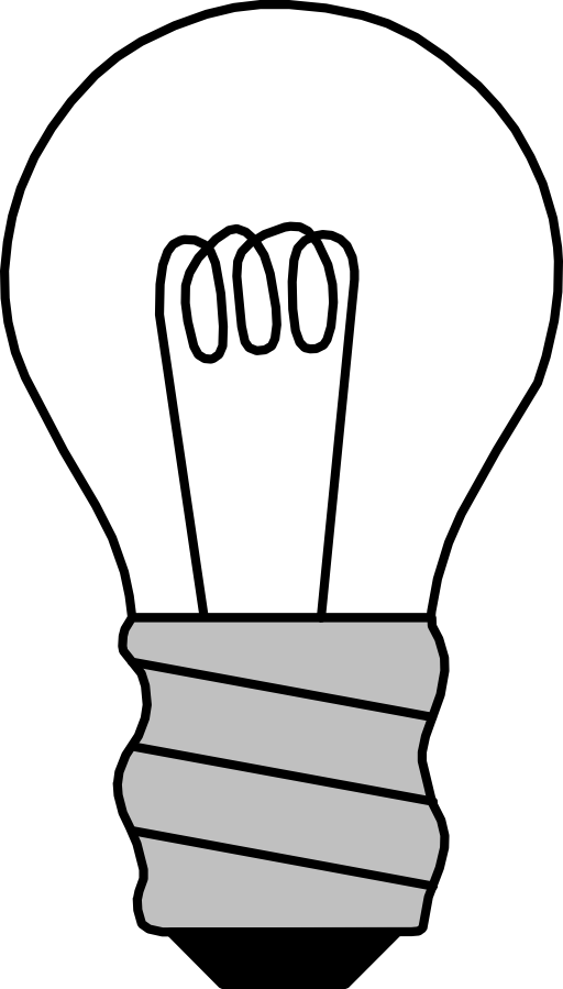 clipart of a light bulb