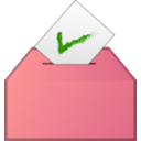 download Vote Yes Icon clipart image with 315 hue color