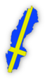 Sweden Flag In Sweden Map