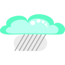 download Drakoon Rain Cloud 1 clipart image with 315 hue color