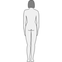 Female Body Silhouette Back