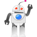 download Bot clipart image with 180 hue color