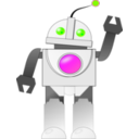 download Bot clipart image with 270 hue color