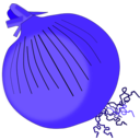 download Onion clipart image with 225 hue color